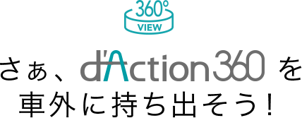 Let's take d'Action360 outside of your car!
